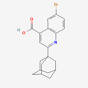 molecular formula C20H20BrNO2 B5025645 2-(1-adamantyl)-6-bromo-4-quinolinecarboxylic acid 