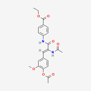 ethyl 4-({2-(acetylamino)-3-[4-(acetyloxy)-3-methoxyphenyl]acryloyl}amino)benzoate