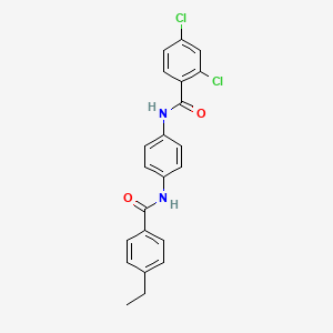 2,4-dichloro-N-{4-[(4-ethylbenzoyl)amino]phenyl}benzamide