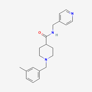 1-(3-methylbenzyl)-N-(4-pyridinylmethyl)-4-piperidinecarboxamide