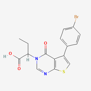 2-[5-(4-bromophenyl)-4-oxothieno[2,3-d]pyrimidin-3(4H)-yl]butanoic acid