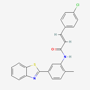 N-[5-(1,3-benzothiazol-2-yl)-2-methylphenyl]-3-(4-chlorophenyl)acrylamide