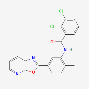 molecular formula C20H13Cl2N3O2 B5025725 2,3-dichloro-N-(2-methyl-5-[1,3]oxazolo[5,4-b]pyridin-2-ylphenyl)benzamide 