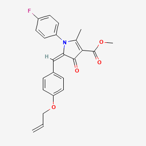 methyl 5-[4-(allyloxy)benzylidene]-1-(4-fluorophenyl)-2-methyl-4-oxo-4,5-dihydro-1H-pyrrole-3-carboxylate