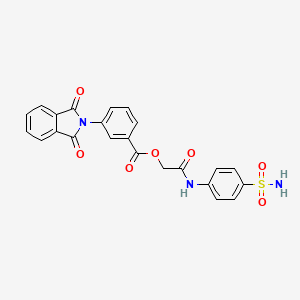 2-{[4-(aminosulfonyl)phenyl]amino}-2-oxoethyl 3-(1,3-dioxo-1,3-dihydro-2H-isoindol-2-yl)benzoate