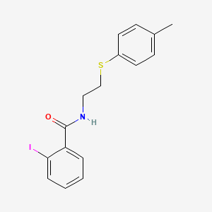 2-iodo-N-{2-[(4-methylphenyl)thio]ethyl}benzamide