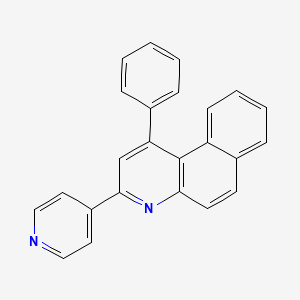 molecular formula C24H16N2 B5025780 1-phenyl-3-(4-pyridinyl)benzo[f]quinoline 