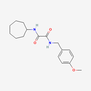 molecular formula C17H24N2O3 B5025797 N-cycloheptyl-N'-(4-methoxybenzyl)ethanediamide 