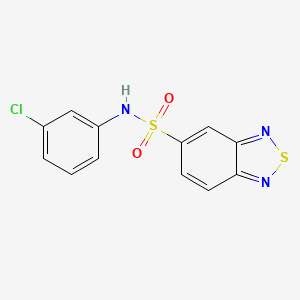 N-(3-chlorophenyl)-2,1,3-benzothiadiazole-5-sulfonamide