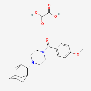 molecular formula C24H32N2O6 B5025844 1-(2-adamantyl)-4-(4-methoxybenzoyl)piperazine oxalate 