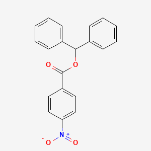 molecular formula C20H15NO4 B5025848 diphenylmethyl 4-nitrobenzoate CAS No. 25115-94-0