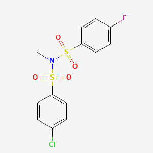 4-chloro-N-[(4-fluorophenyl)sulfonyl]-N-methylbenzenesulfonamide