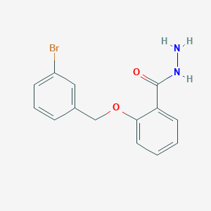 molecular formula C14H13BrN2O2 B5025920 2-[(3-bromobenzyl)oxy]benzohydrazide 