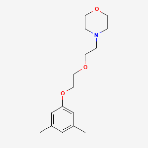 molecular formula C16H25NO3 B5025925 4-{2-[2-(3,5-dimethylphenoxy)ethoxy]ethyl}morpholine 