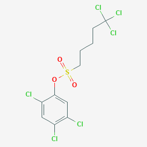 molecular formula C11H10Cl6O3S B5025943 2,4,5-trichlorophenyl 5,5,5-trichloro-1-pentanesulfonate 