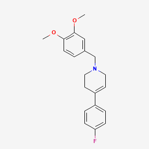 1-(3,4-dimethoxybenzyl)-4-(4-fluorophenyl)-1,2,3,6-tetrahydropyridine