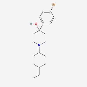 molecular formula C19H28BrNO B5025966 4-(4-bromophenyl)-1-(4-ethylcyclohexyl)-4-piperidinol 