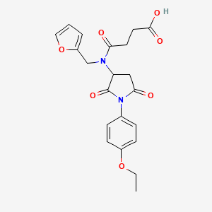 4-[[1-(4-ethoxyphenyl)-2,5-dioxo-3-pyrrolidinyl](2-furylmethyl)amino]-4-oxobutanoic acid