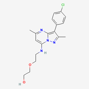 2-(2-{[3-(4-chlorophenyl)-2,5-dimethylpyrazolo[1,5-a]pyrimidin-7-yl]amino}ethoxy)ethanol