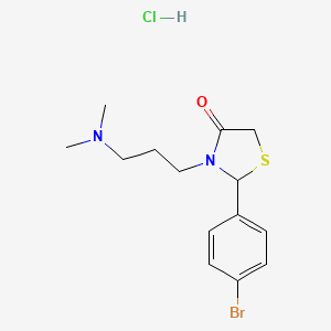 2-(4-bromophenyl)-3-[3-(dimethylamino)propyl]-1,3-thiazolidin-4-one hydrochloride