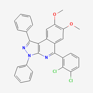 5-(2,3-dichlorophenyl)-7,8-dimethoxy-1,3-diphenyl-3H-pyrazolo[3,4-c]isoquinoline