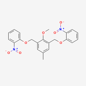 2-methoxy-5-methyl-1,3-bis[(2-nitrophenoxy)methyl]benzene