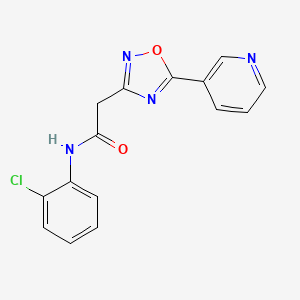 molecular formula C15H11ClN4O2 B5026130 N-(2-chlorophenyl)-2-[5-(3-pyridinyl)-1,2,4-oxadiazol-3-yl]acetamide 