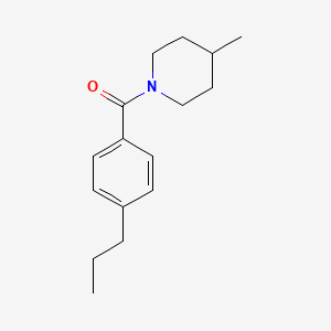 molecular formula C16H23NO B5026151 4-methyl-1-(4-propylbenzoyl)piperidine 