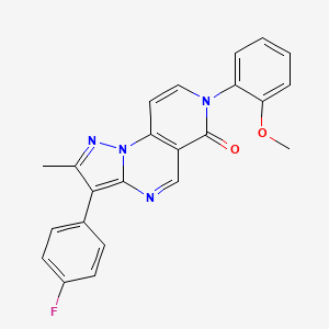 3-(4-fluorophenyl)-7-(2-methoxyphenyl)-2-methylpyrazolo[1,5-a]pyrido[3,4-e]pyrimidin-6(7H)-one