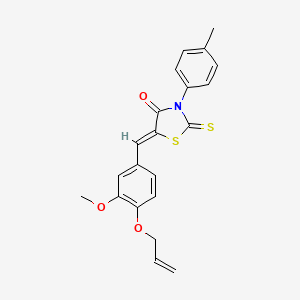 5-[4-(allyloxy)-3-methoxybenzylidene]-3-(4-methylphenyl)-2-thioxo-1,3-thiazolidin-4-one