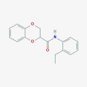 molecular formula C17H17NO3 B5026167 N-(2-ethylphenyl)-2,3-dihydro-1,4-benzodioxine-2-carboxamide CAS No. 6043-54-5