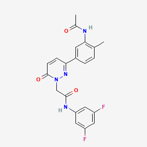 2-[3-[3-(acetylamino)-4-methylphenyl]-6-oxo-1(6H)-pyridazinyl]-N-(3,5-difluorophenyl)acetamide