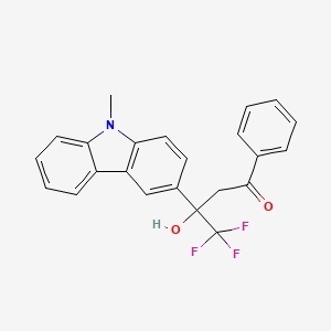 4,4,4-trifluoro-3-hydroxy-3-(9-methyl-9H-carbazol-3-yl)-1-phenyl-1-butanone