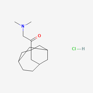 2-(dimethylamino)-1-tricyclo[4.3.1.1~3,8~]undec-1-ylethanone hydrochloride