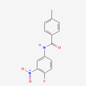 N-(4-fluoro-3-nitrophenyl)-4-methylbenzamide