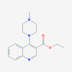 molecular formula C17H21N3O2 B502636 Ethyl 4-(4-methyl-1-piperazinyl)-3-quinolinecarboxylate 