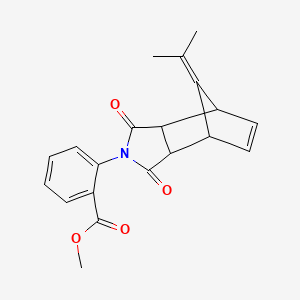 methyl 2-[10-(1-methylethylidene)-3,5-dioxo-4-azatricyclo[5.2.1.0~2,6~]dec-8-en-4-yl]benzoate