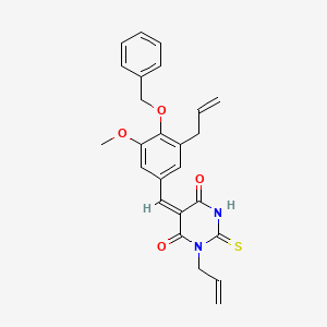 1-allyl-5-[3-allyl-4-(benzyloxy)-5-methoxybenzylidene]-2-thioxodihydro-4,6(1H,5H)-pyrimidinedione