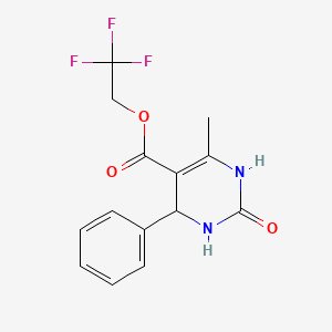 2,2,2-trifluoroethyl 6-methyl-2-oxo-4-phenyl-1,2,3,4-tetrahydro-5-pyrimidinecarboxylate