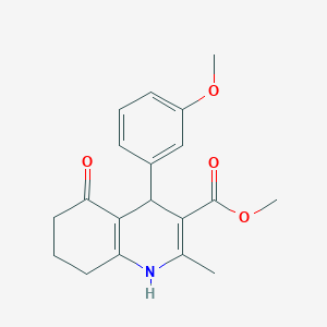 methyl 4-(3-methoxyphenyl)-2-methyl-5-oxo-1,4,5,6,7,8-hexahydro-3-quinolinecarboxylate