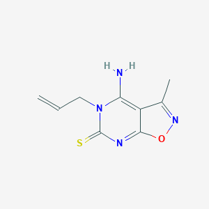 5-Allyl-4-imino-3-methyl-4,5-dihydroisoxazolo[5,4-d]pyrimidine-6-thiol