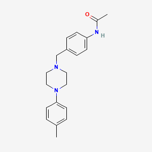 molecular formula C20H25N3O B5026525 N-(4-{[4-(4-methylphenyl)-1-piperazinyl]methyl}phenyl)acetamide 