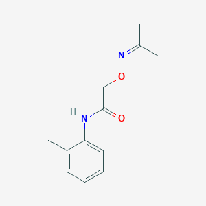 molecular formula C12H16N2O2 B5026536 2-{[(1-methylethylidene)amino]oxy}-N-(2-methylphenyl)acetamide 