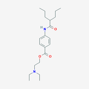 molecular formula C21H34N2O3 B502658 2-(Diethylamino)ethyl p-(2-propylvaleramido)benzoate 