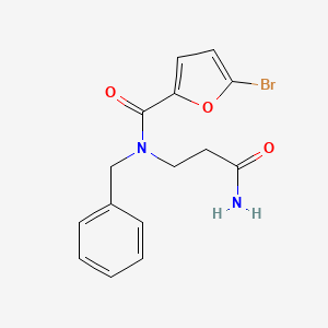 N-(3-amino-3-oxopropyl)-N-benzyl-5-bromo-2-furamide