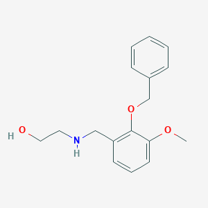 2-{[2-(Benzyloxy)-3-methoxybenzyl]amino}ethanol