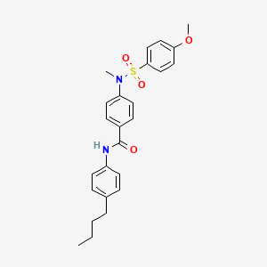 N-(4-butylphenyl)-4-[[(4-methoxyphenyl)sulfonyl](methyl)amino]benzamide