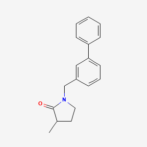 molecular formula C18H19NO B5026629 1-(biphenyl-3-ylmethyl)-3-methylpyrrolidin-2-one 