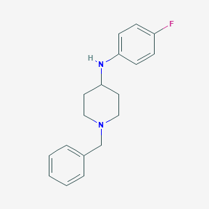 molecular formula C18H21FN2 B502666 N-(1-benzyl-4-piperidinyl)-N-(4-fluorophenyl)amine CAS No. 131587-27-4