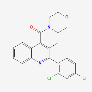 2-(2,4-dichlorophenyl)-3-methyl-4-(4-morpholinylcarbonyl)quinoline